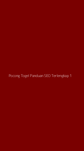 Tampilan Antarmuka Aplikasi Pocong Togel Panduan Seo Terlengkap - 1