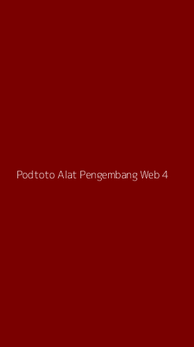 Tampilan Antarmuka Aplikasi Podtoto Alat Pengembang Web - 4
