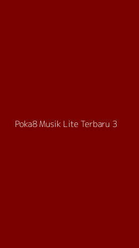 Tampilan Antarmuka Aplikasi Poka8 Musik Lite Terbaru - 3