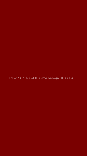 Tampilan Antarmuka Aplikasi Poker700 Situs Multi Game Terbesar Di Asia - 4
