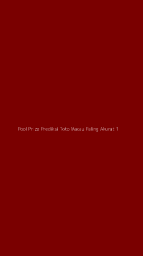 Tampilan Antarmuka Aplikasi Pool Prize Prediksi Toto Macau Paling Akurat - 1
