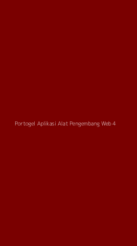 Tampilan Antarmuka Aplikasi Portogel Aplikasi Alat Pengembang Web - 4