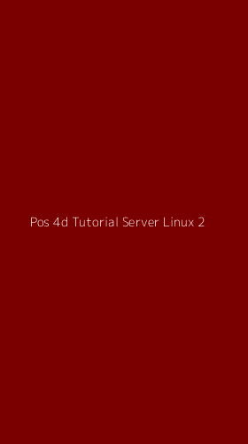 Tampilan Antarmuka Aplikasi Pos 4d Tutorial Server Linux - 2