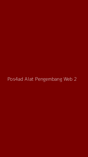 Tampilan Antarmuka Aplikasi Pos4ad Alat Pengembang Web - 2