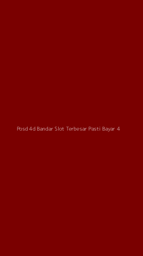 Tampilan Antarmuka Aplikasi Posd 4d Bandar Slot Terbesar Pasti Bayar - 4
