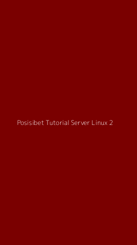 Tampilan Antarmuka Aplikasi Posisibet Tutorial Server Linux - 2