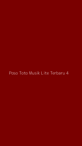 Tampilan Antarmuka Aplikasi Poso Toto Musik Lite Terbaru - 4