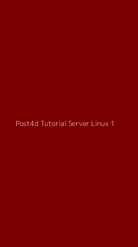 Tampilan Antarmuka Aplikasi Post4d Tutorial Server Linux - 1