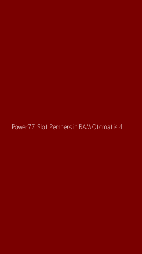 Tampilan Antarmuka Aplikasi Power77 Slot Pembersih Ram Otomatis - 4