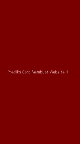 Tampilan Antarmuka Aplikasi Prediks Cara Membuat Website - 1