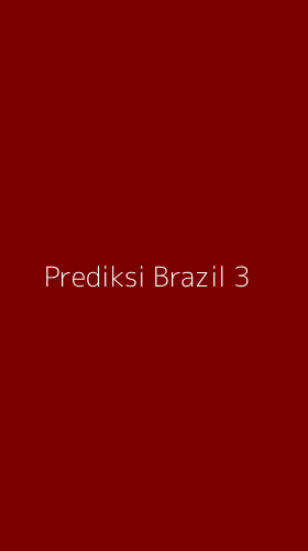 Tampilan Antarmuka Aplikasi Prediksi Brazil - 3