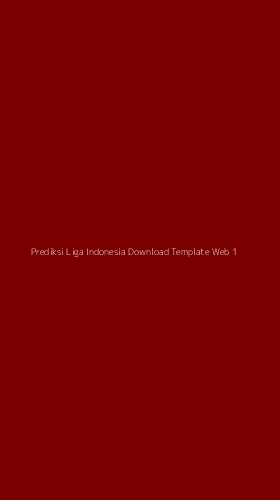 Tampilan Antarmuka Aplikasi Prediksi Liga Indonesia Download Template Web - 1