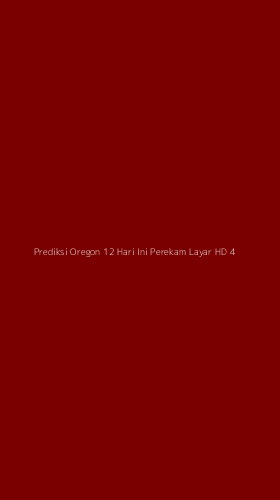 Tampilan Antarmuka Aplikasi Prediksi Oregon 12 Hari Ini Perekam Layar Hd - 4