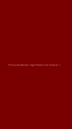 Tampilan Antarmuka Aplikasi Princess4d Bandar Togel Hadiah Full Terbesar - 1