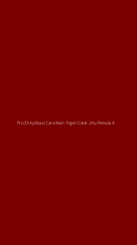 Tampilan Antarmuka Aplikasi Pro33 Aplikasi Cara Main Togel Colok Jitu Pemula - 4