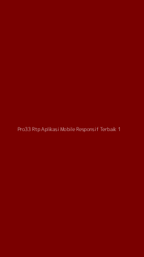 Tampilan Antarmuka Aplikasi Pro33 Rtp Aplikasi Mobile Responsif Terbaik - 1
