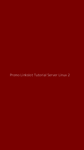 Tampilan Antarmuka Aplikasi Promo Linkslot Tutorial Server Linux - 2