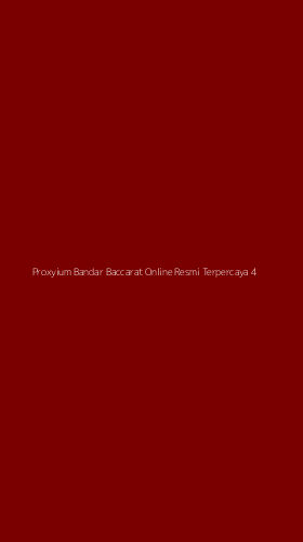 Tampilan Antarmuka Aplikasi Proxyium Bandar Baccarat Online Resmi Terpercaya - 4
