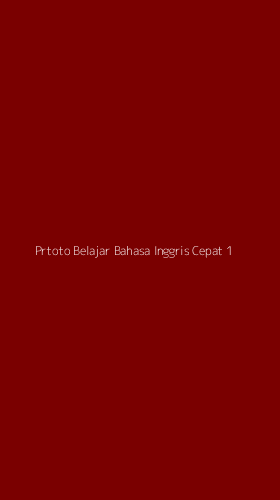 Tampilan Antarmuka Aplikasi Prtoto Belajar Bahasa Inggris Cepat - 1
