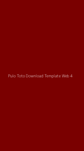 Tampilan Antarmuka Aplikasi Pulo Toto Download Template Web - 4