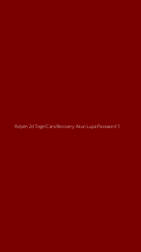 Tampilan Antarmuka Aplikasi Pulpen 2d Togel Cara Recovery Akun Lupa Password - 1