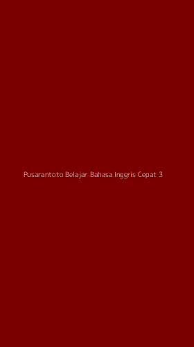 Tampilan Antarmuka Aplikasi Pusarantoto Belajar Bahasa Inggris Cepat - 3