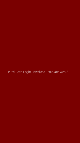 Tampilan Antarmuka Aplikasi Putri Toto Login Download Template Web - 2