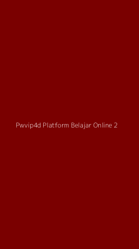 Tampilan Antarmuka Aplikasi Pwvip4d Platform Belajar Online - 2
