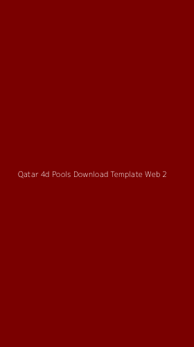 Tampilan Antarmuka Aplikasi Qatar 4d Pools Download Template Web - 2
