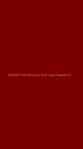 Tampilan Antarmuka Aplikasi Qilin303 Cara Recovery Akun Lupa Password - 4