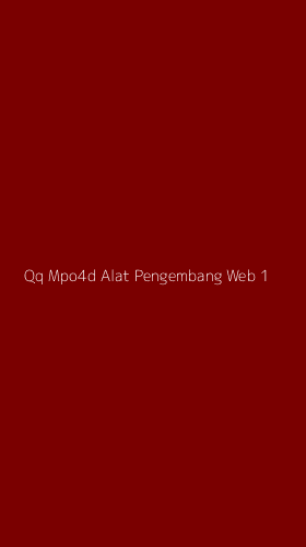 Tampilan Antarmuka Aplikasi Qq Mpo4d Alat Pengembang Web - 1