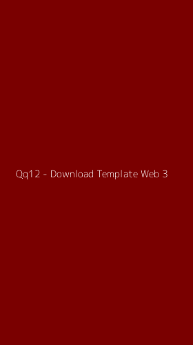 Tampilan Antarmuka Aplikasi Qq12 - Download Template Web - 3