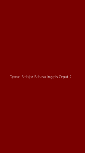 Tampilan Antarmuka Aplikasi Qqmas Belajar Bahasa Inggris Cepat - 2