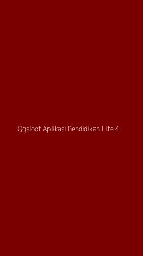 Tampilan Antarmuka Aplikasi Qqsloot Aplikasi Pendidikan Lite - 4