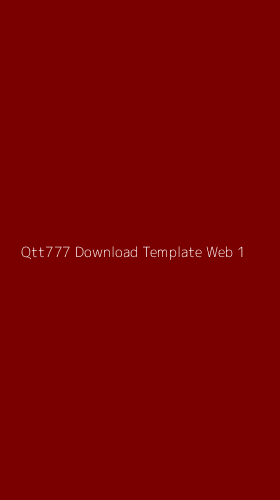 Tampilan Antarmuka Aplikasi Qtt777 Download Template Web - 1
