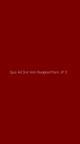 Tampilan Antarmuka Aplikasi Quiz 4d Slot Anti Rungkad Pasti Jp - 3