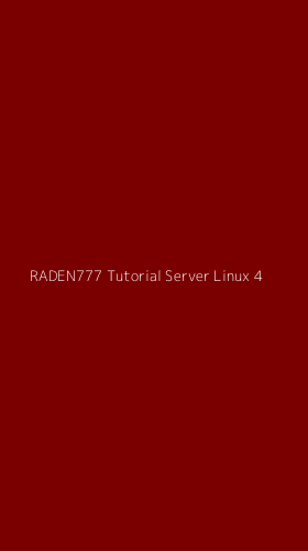 Tampilan Antarmuka Aplikasi Raden777 Tutorial Server Linux - 4