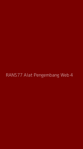 Tampilan Antarmuka Aplikasi Rans77 Alat Pengembang Web - 4