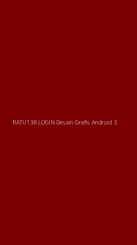 Tampilan Antarmuka Aplikasi Ratu138 Login Desain Grafis Android - 3