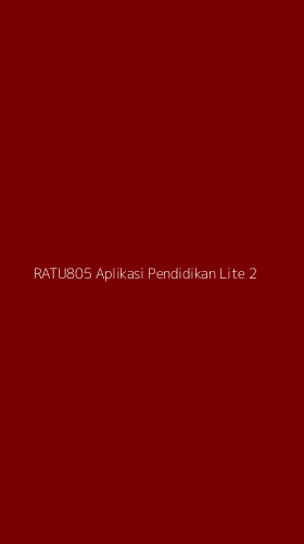 Tampilan Antarmuka Aplikasi Ratu805 Aplikasi Pendidikan Lite - 2