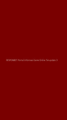 Tampilan Antarmuka Aplikasi Responbet Portal Informasi Game Online Terupdate - 3
