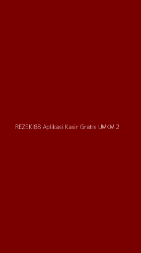 Tampilan Antarmuka Aplikasi Rezeki88 Aplikasi Kasir Gratis Umkm - 2