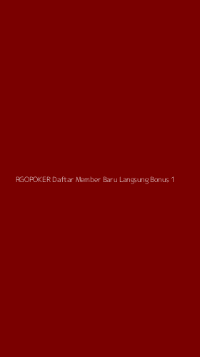 Tampilan Antarmuka Aplikasi Rgopoker Daftar Member Baru Langsung Bonus - 1