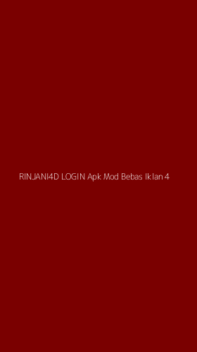 Tampilan Antarmuka Aplikasi Rinjani4d Login Apk Mod Bebas Iklan - 4