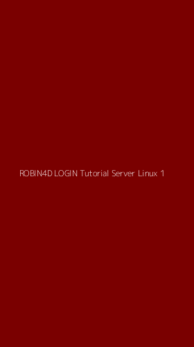 Tampilan Antarmuka Aplikasi Robin4d Login Tutorial Server Linux - 1