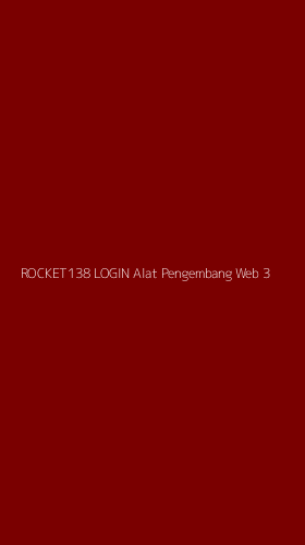 Tampilan Antarmuka Aplikasi Rocket138 Login Alat Pengembang Web - 3