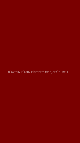 Tampilan Antarmuka Aplikasi Roxy4d Login Platform Belajar Online - 1