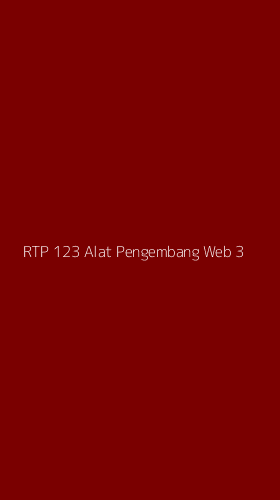 Tampilan Antarmuka Aplikasi Rtp 123 Alat Pengembang Web - 3