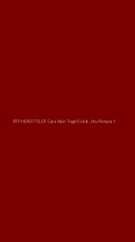 Tampilan Antarmuka Aplikasi Rtp Hero77slot Cara Main Togel Colok Jitu Pemula - 1