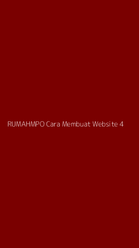 Tampilan Antarmuka Aplikasi Rumahmpo Cara Membuat Website - 4